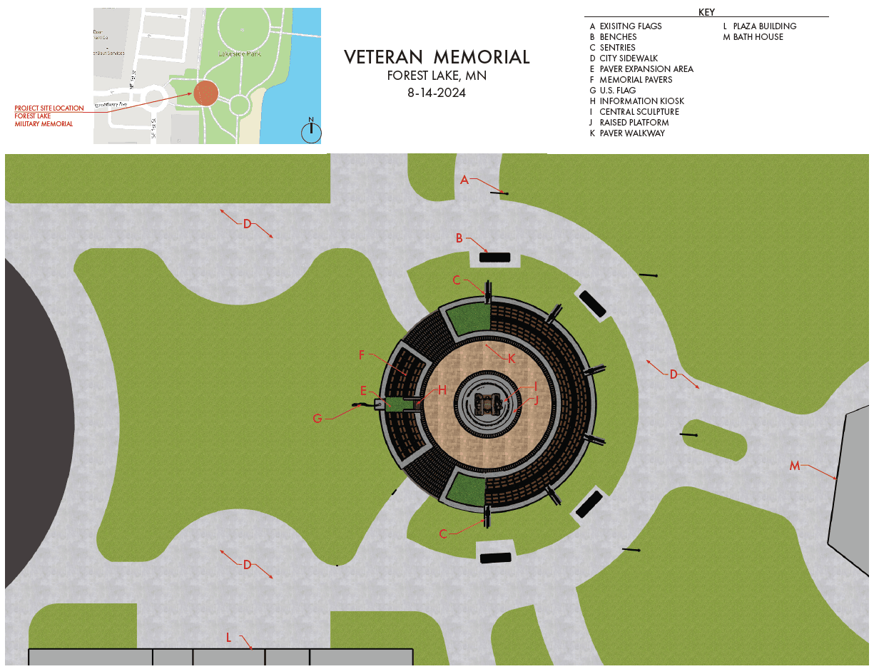 Veteran's Memorial Layout (2024)