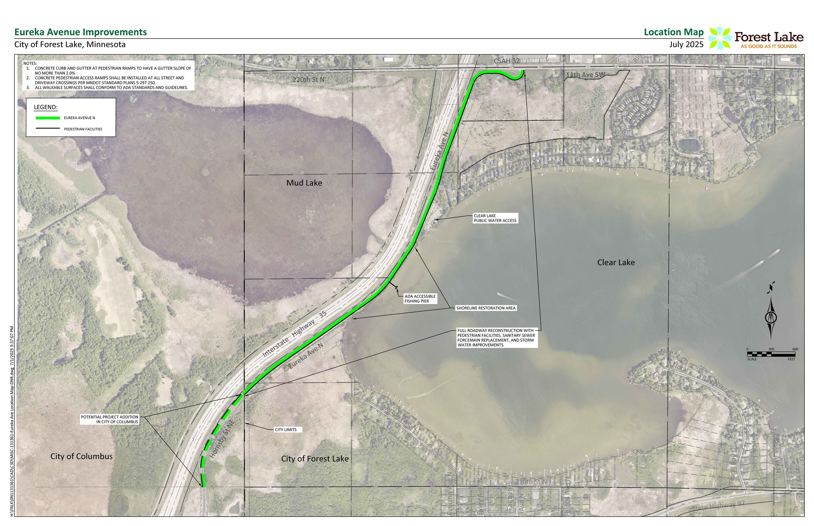 Eureka Ave Location Map